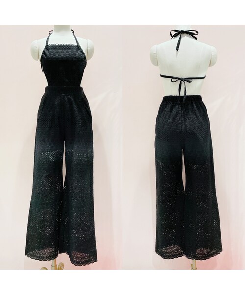 lilLilly（リルリリー）の「2WAYコットンレースオールインワン