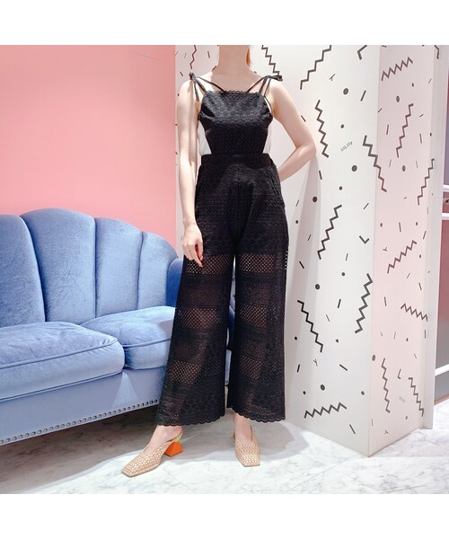 lilLilly(リルリリー)の「2WAYコットンレースオールインワン(ワンピース/ドレス・レディース・WHITE/BLACK)」の11枚目の写真