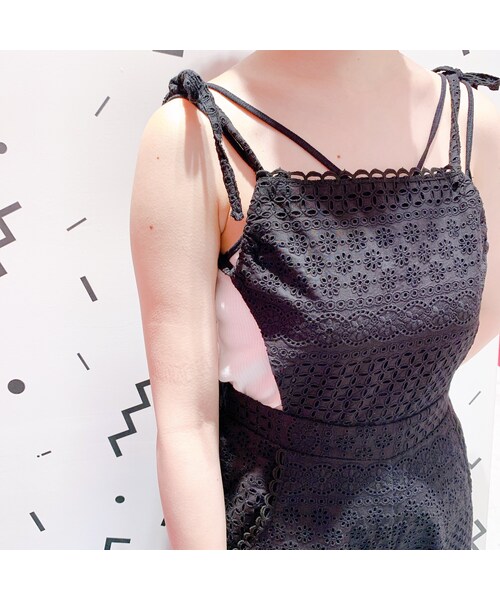 lilLilly(リルリリー)の「2WAYコットンレースオールインワン(ワンピース/ドレス・レディース・WHITE/BLACK)」の18枚目の写真