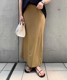 RIVE DROITE | 【大人の女性らしさを演出】テレコナロースカート(スカート)