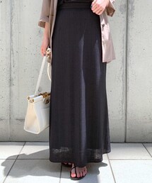 RIVE DROITE | 【大人の女性らしさを演出】テレコナロースカート(スカート)