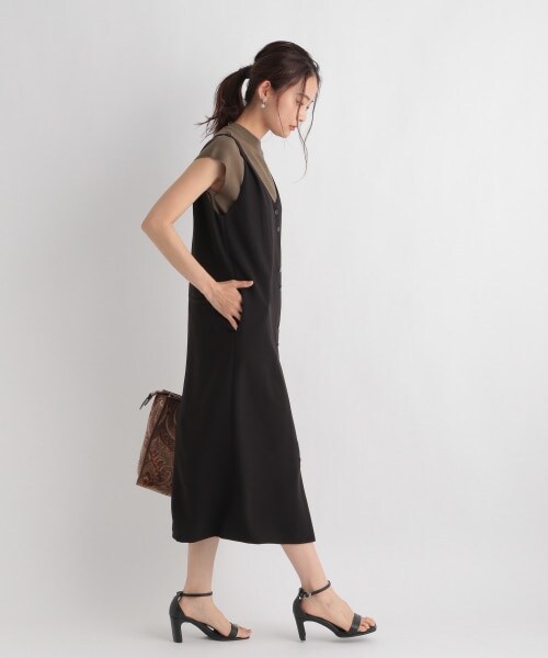 Andemiu（アンデミュウ）の「フロントボタンジャンスカ（スカート・ブラック/ブラウン/ベージュ）」の12枚目の写真