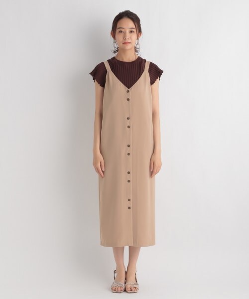 Andemiu（アンデミュウ）の「フロントボタンジャンスカ（スカート・ブラック/ブラウン/ベージュ）」の17枚目の写真