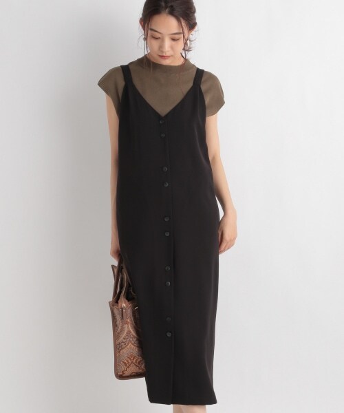 Andemiu（アンデミュウ）の「フロントボタンジャンスカ（スカート・ブラック/ブラウン/ベージュ）」の9枚目の写真