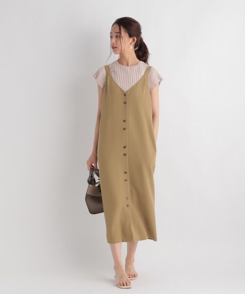 Andemiu（アンデミュウ）の「フロントボタンジャンスカ（スカート・ブラック/ブラウン/ベージュ）」の16枚目の写真