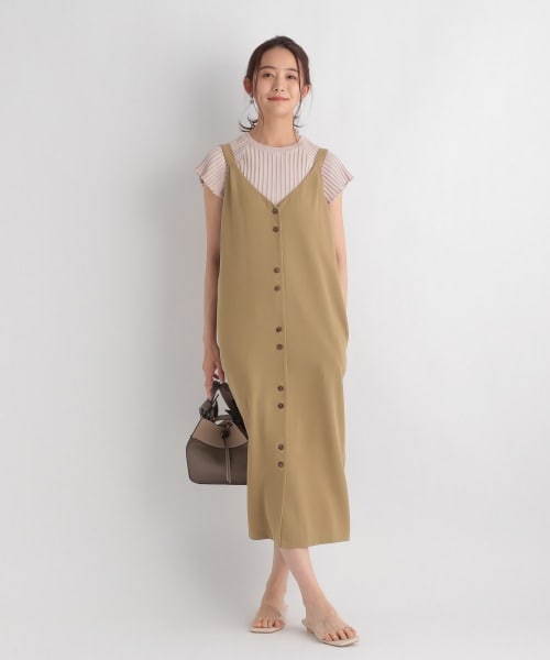 Andemiu（アンデミュウ）の「フロントボタンジャンスカ（スカート・ブラック/ブラウン/ベージュ）」の15枚目の写真