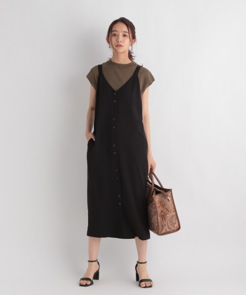 Andemiu（アンデミュウ）の「フロントボタンジャンスカ（スカート・ブラック/ブラウン/ベージュ）」の11枚目の写真