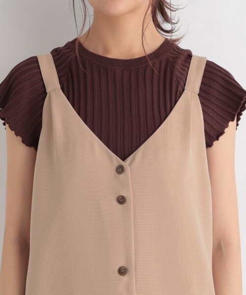 Andemiu（アンデミュウ）の「フロントボタンジャンスカ（スカート・ブラック/ブラウン/ベージュ）」の22枚目の写真