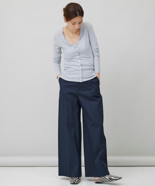 パンケーキミックス！Curensology ハイカウントチノパンツ Curensology（カレンソロジー）の「ハイカウントチノパンツ