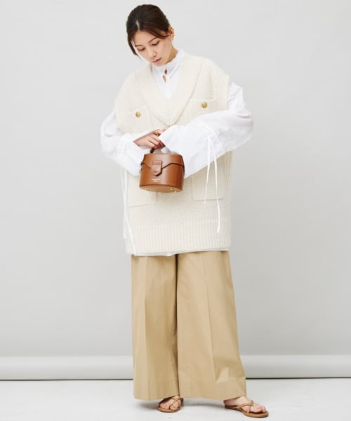 パンケーキミックス！Curensology ハイカウントチノパンツ Curensology（カレンソロジー）の「ハイカウントチノパンツ