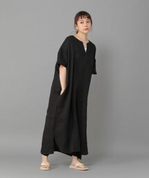 studio CLIP（スタディオクリップ）の「《Natural by studio CLIP》リネンBIGポケットワンピース（ワンピース/ドレス）」