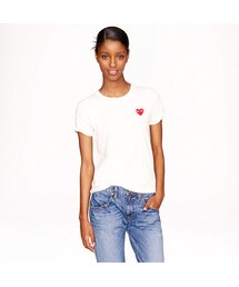 COMME des GARCONS | PLAY Comme des Garcons® heart tee in white(Tシャツ/カットソー)