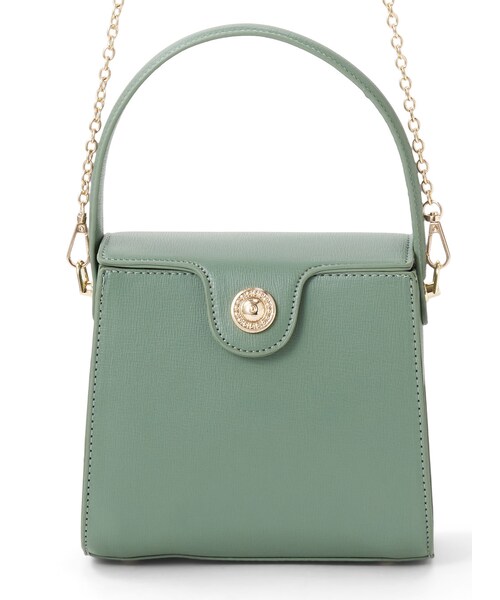 GRL（グレイル）の「2Way台形ショルダーバッグ（ショルダーバッグ・レディース・キャメル/グリーン/アイボリー・F）」の3枚目の写真