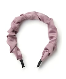 ギャザーサテンカチューシャ