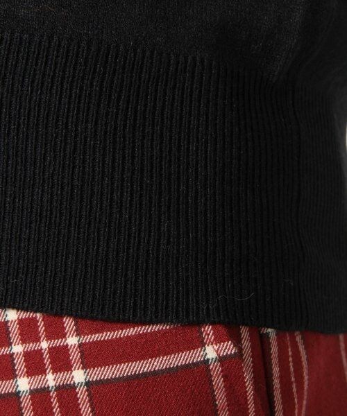 LEPSIM（レプシィム）の「【保温機能アイテム】１２Ｇソデリブクループルオーバー（トップス・レディース・ブラック/エンジ/ベージュ・Ｍ/Ｌ）」の12枚目の写真