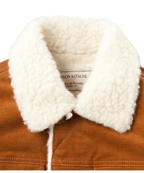 Maison Kitsune（メゾンキツネ）の「TRUCKER JACKET（ブルゾン・メンズ・ブラック/キャメル系/ネイビー系・S/M）」の6枚目の写真