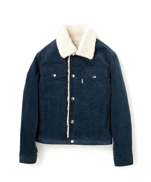 Maison Kitsune（メゾンキツネ）の「TRUCKER JACKET（ブルゾン・メンズ・ブラック/キャメル系/ネイビー系・S/M）」の3枚目の写真