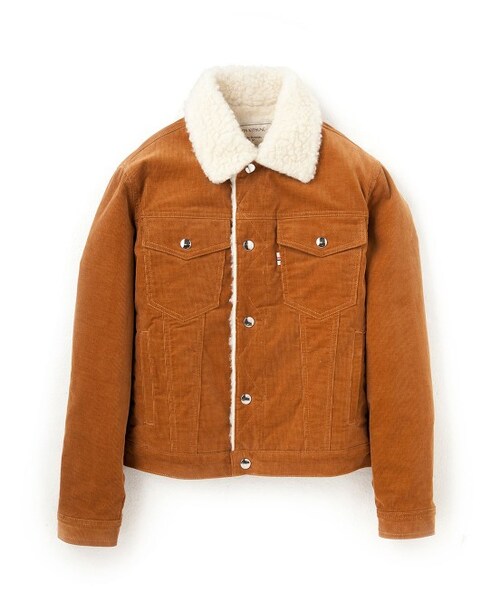 Maison Kitsune（メゾンキツネ）の「TRUCKER JACKET（ブルゾン・メンズ・ブラック/キャメル系/ネイビー系・S/M）」の2枚目の写真