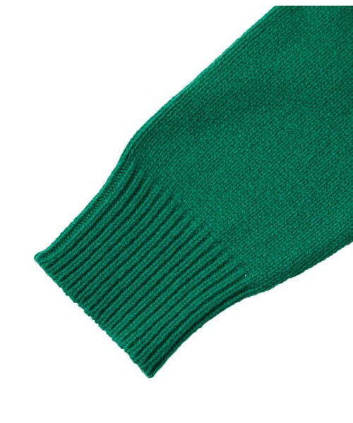 Maison Kitsune（メゾンキツネ）の「FOX HEAD PULLOVER（ニット・メンズ・グレー/グリーン・XS/S/M）」の7枚目の写真