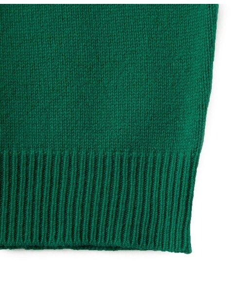 Maison Kitsune（メゾンキツネ）の「FOX HEAD PULLOVER（ニット・メンズ・グレー/グリーン・XS/S/M）」の8枚目の写真