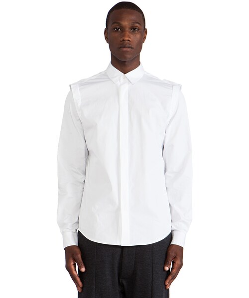 PUBLIC SCHOOL(パブリックスクール)の「Public School Poplin Shirt(シャツ/ブラウス・メンズ・White・M)」の1枚目の写真
