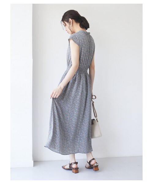 Green　Parks（グリーンパークス）の「≪USED≫・ELENCARE DUE フラワーptスキッパーワンピ（ワンピース/ドレス・アイボリー/ブラック/イエロー/グリーン・F）」の4枚目の写真