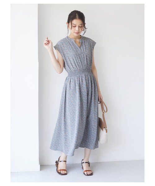 Green　Parks（グリーンパークス）の「≪USED≫・ELENCARE DUE フラワーptスキッパーワンピ（ワンピース/ドレス・アイボリー/ブラック/イエロー/グリーン・F）」の3枚目の写真