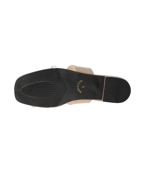 Green　Parks（グリーンパークス）の「・メタリックアクセントサンダル（シューズ・アイボリー/ブラック/グレーベージュ/パイソン・M/L）」の6枚目の写真