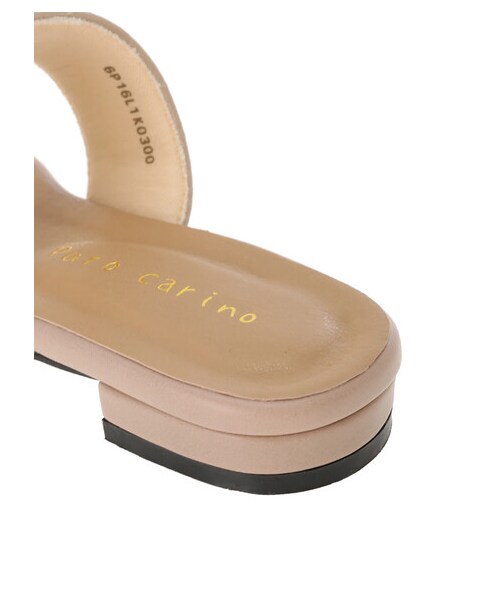 Green　Parks（グリーンパークス）の「・メタリックアクセントサンダル（シューズ・アイボリー/ブラック/グレーベージュ/パイソン・M/L）」の5枚目の写真