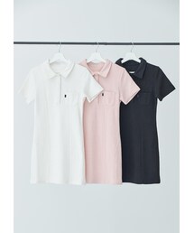 ワッフルポロワンピース BEAMS HEART（ビームス ハート）ワッフル ポロ ワンピース