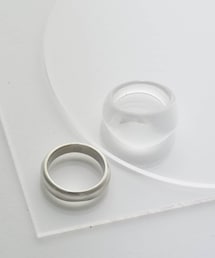 3coins | ワイドクリアリング2個SET(リング)