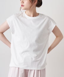 PUAL CE CIN | 【サステナブル】オーガニックコットンフレンチスリーブT(Tシャツ/カットソー)