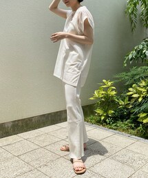 DouDou | シアートップス＋リブパンツセット(その他)