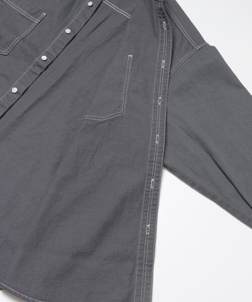 graphpaper グラフペーパー デニムシャツ グレー 未使用 Graphpaper（グラフペーパー）の「Graphpaper Denim Regular