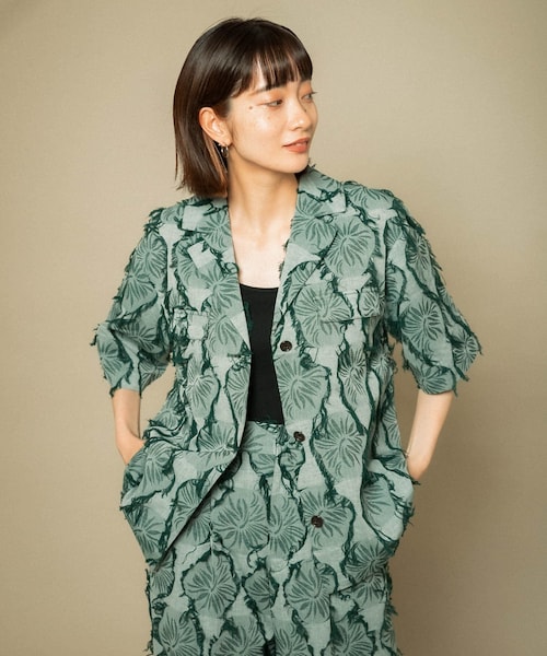 KBF（ケイビーエフ）の「【WEB限定】カットジャガードハーフ