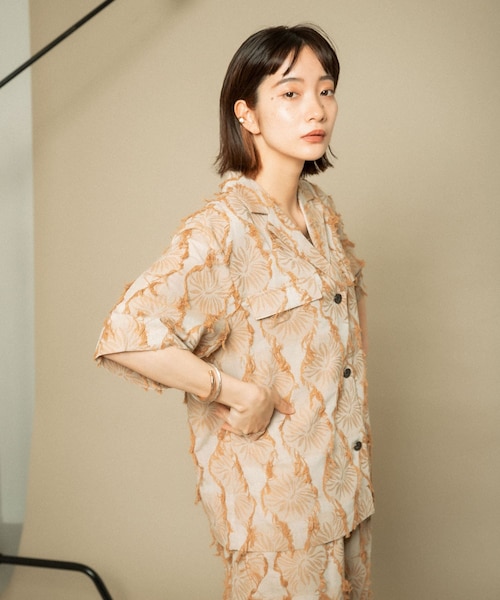 KBF｜カットジャガードハーフスリーブジャケット | Rakuten