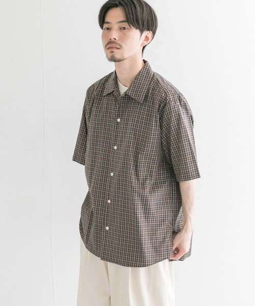 MANUAL ALPHABET TWILL CHECK SHORT-SLEEVE SHIRTS 【公式通販】