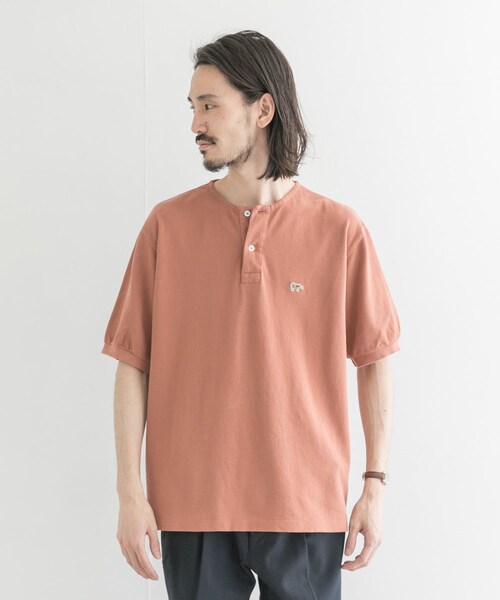 Scye Garment Dyed Henley Neck Shirts