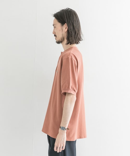 Scye Garment Dyed Henley Neck Shirts