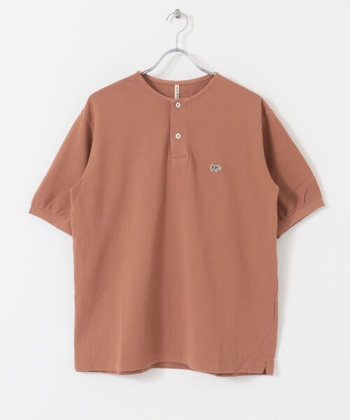 Scye Garment Dyed Henley Neck Shirts