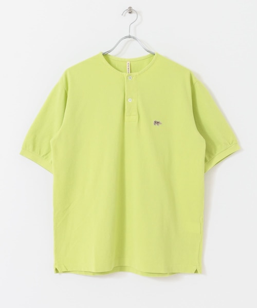 Scye Garment Dyed Henley Neck Shirts