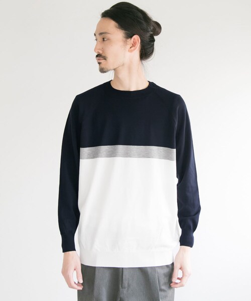 14G Plain Crew-Neck Knit 14G Plain Crew-Neck Knit