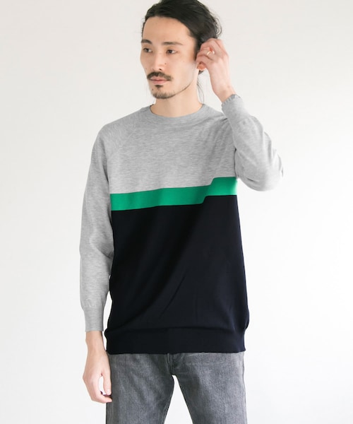 14G Plain Crew-Neck Knit 14G Plain Crew-Neck Knit