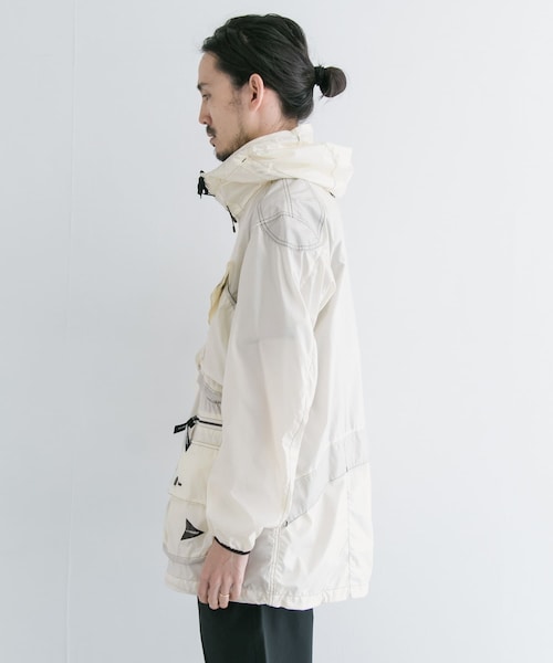 and wander×barbour 別注shiny wind hoodie