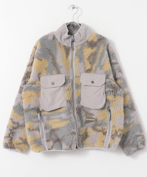 and wander jacquard boa jacket