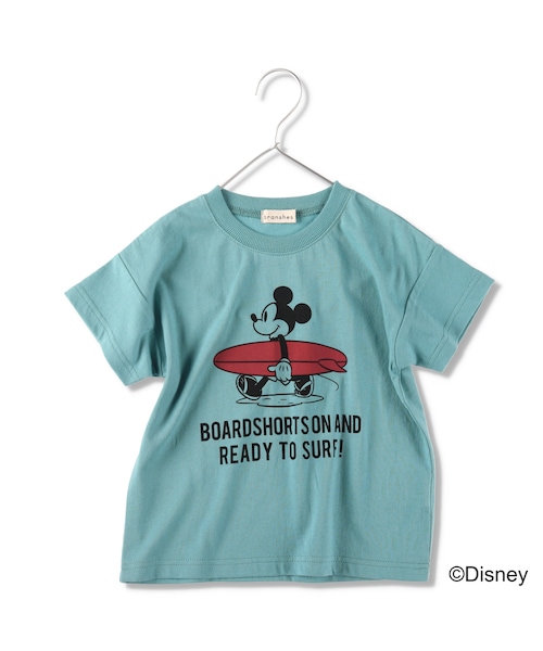 BRANSHES（ブランシェス）の「【Disney】サーフボードミッキー半袖Tシャツ（Tシャツ/カットソー・キッズ・レッド/ブルーグレー・90cm～130cm）」の2枚目の写真