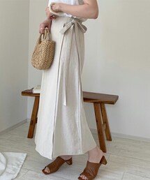 chocomee | リネンリボンスカート(スカート)