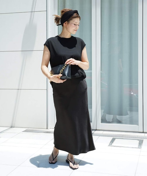 Deuxieme Classe（ドゥーズィエムクラス）の「vintage satin スカート  