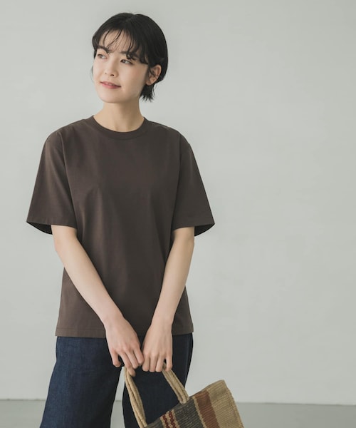 AURALEE(オーラリー)の「AURALEE OC COMPACT JERSEY(その他・レディース・DARKBROWN/WHITE/LIGHTYELLOW・1)」の5枚目の写真