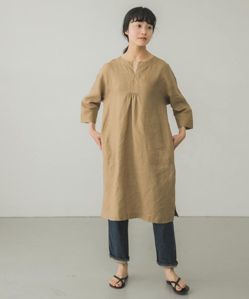 かぐれ コットンリネンカフタンチュニック かぐれ（カグレ）の「リネンカフタンチュニック（）」 - WEAR
